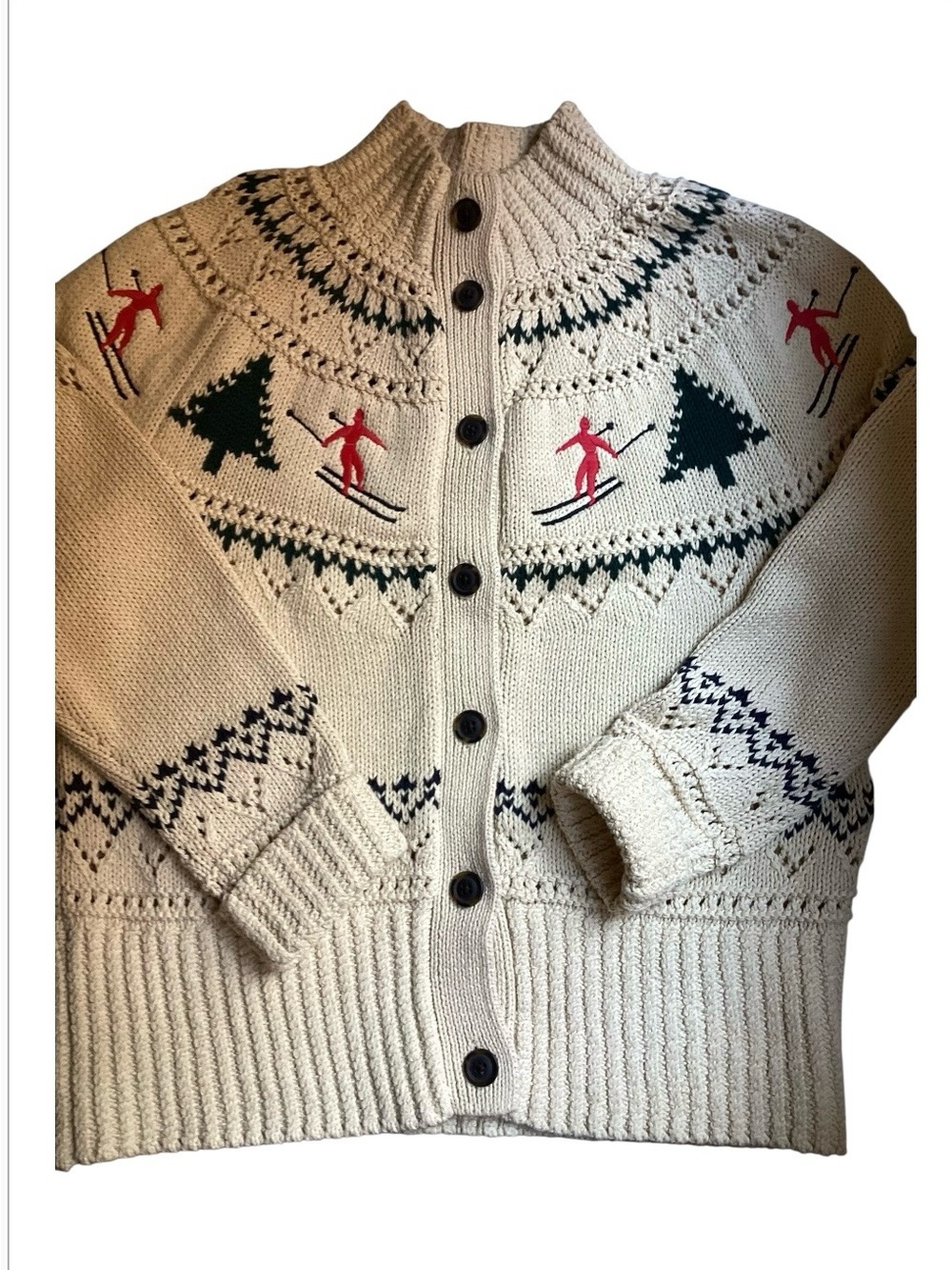 L.L. Bean Signature Cotton Fisherman Cardigan